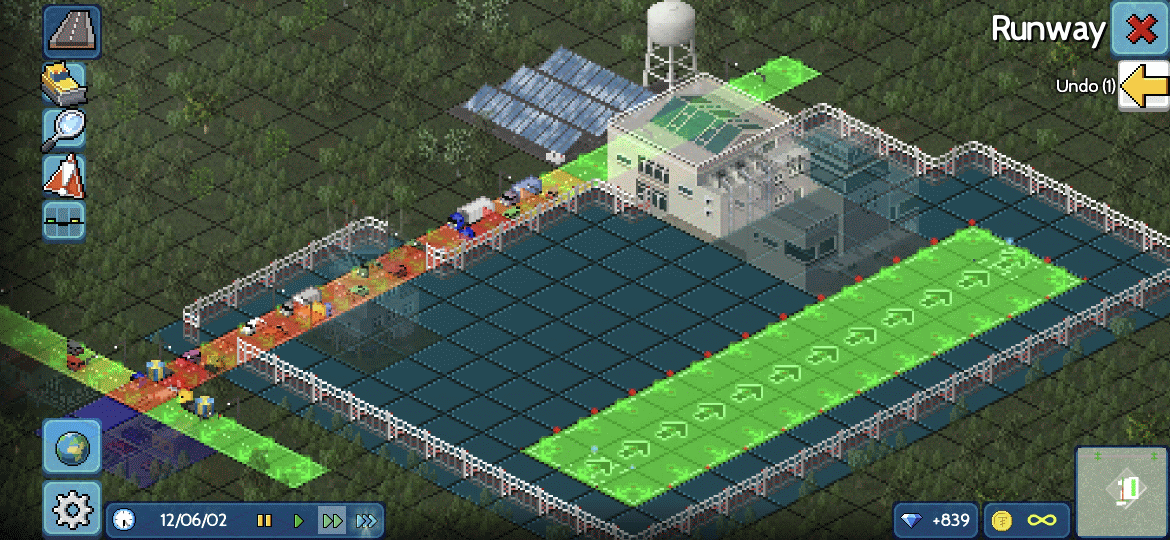 Newly created Runway.